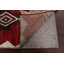 Tapis rouge en laine noué à la main de conception unique 5 pi 4 po x 10 pi 7 po marocain