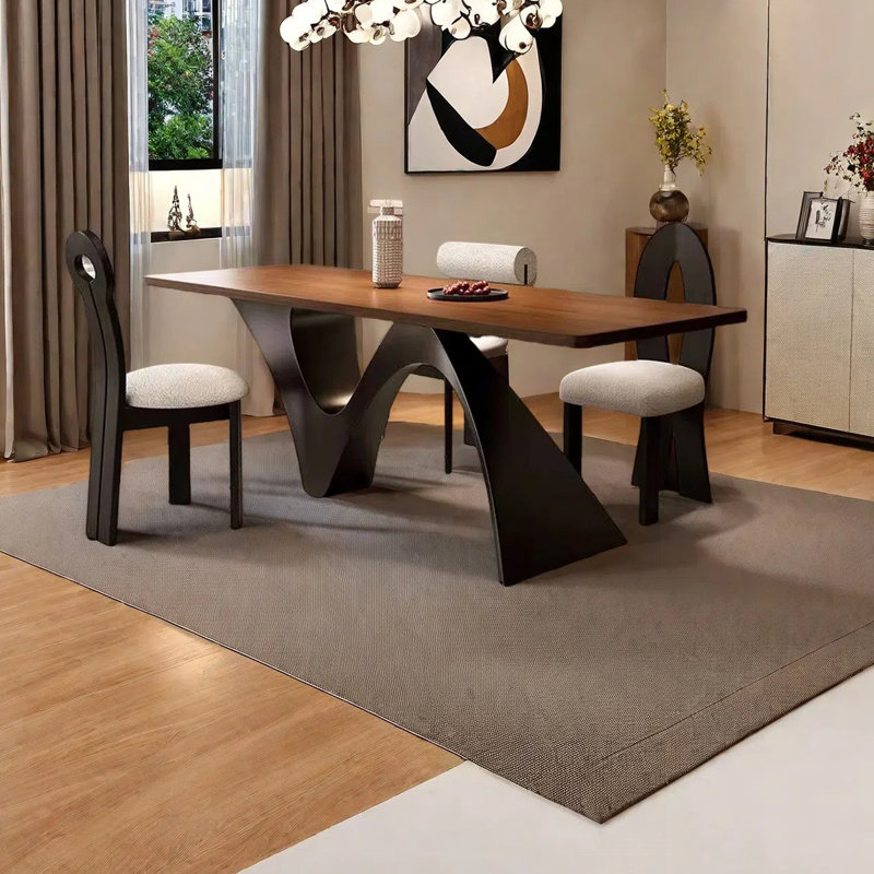 Table de salle à manger Retro Home, H 29,53 po x L 62,99 po x l 27,56 po