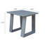 Table de bout d'extérieur carrée, table d'appoint