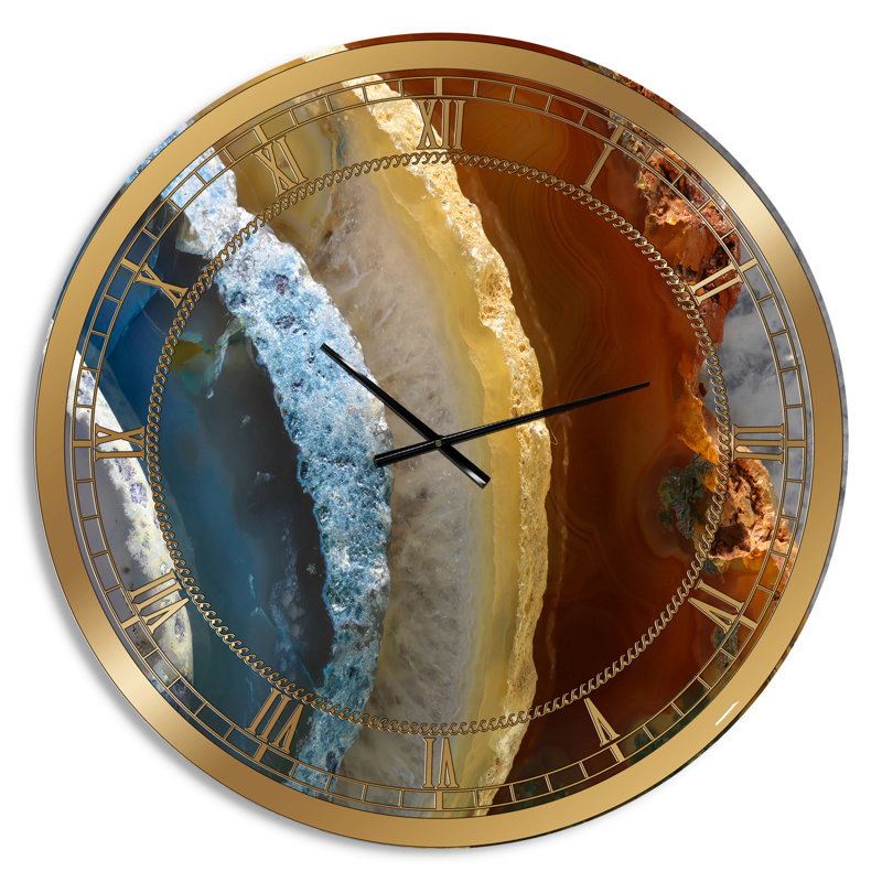 Horloge murale Minéral Slice XV, Moyen