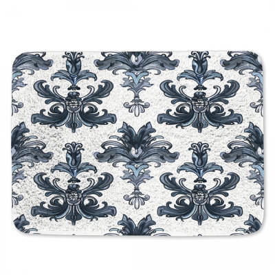 Baroque Ornament Bath Mat Pattern Bathroom Decor Baroque