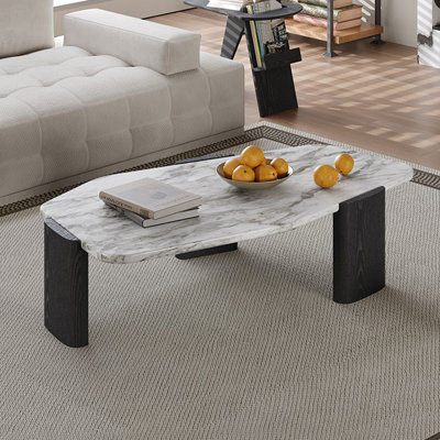 Table basse simple en bois massif de style rétro créatif