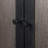 Sango Arch 2-Door Cabinet - Black/Brown, Arched Doors, Practical Shelving, Stylish Accent Piece