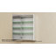 Armoire à pharmacie intelligente avec miroir DEL, lampe de nuit intégrée, miroir de chevet, loupe 5x réglable antibuée, protection GCFI, prise secteur et port USB, horloge, fermeture en douceur-82526408-201135242