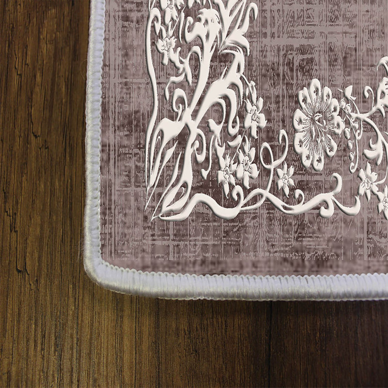 Elegant Hall Carpet, 31.5 x 78.7 inches | 100% Polyester, 0.4 inch Pile Height | Antibacterial, Non-Slip PVC Felt Dot Underside | Machine Washable, Durable Woven Design | Perfect for Entryways & Living Spaces