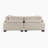 Brinsley 90" Modern Modular Sofa with Corduroy Fabric, Adjustable Armrests & 4 Pillows-221662540