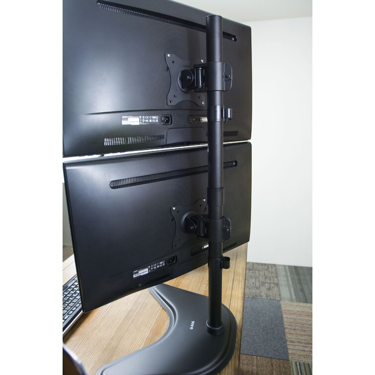 VIvo Dual Vertical Monitor Desk Stand Wayfair