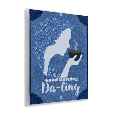 Good Morning Da-ling Coffee Wall Plaque, design by Lori Mosley