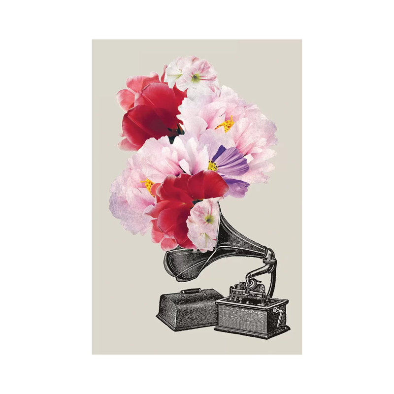 Blumophon by Amy & Kurt Berlin - Wrapped Canvas Print, 30.48 cm H x 45.72 cm W