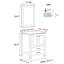 Ensemble de meuble-lavabo simple 24,8 po avec miroir Malti-1168368360