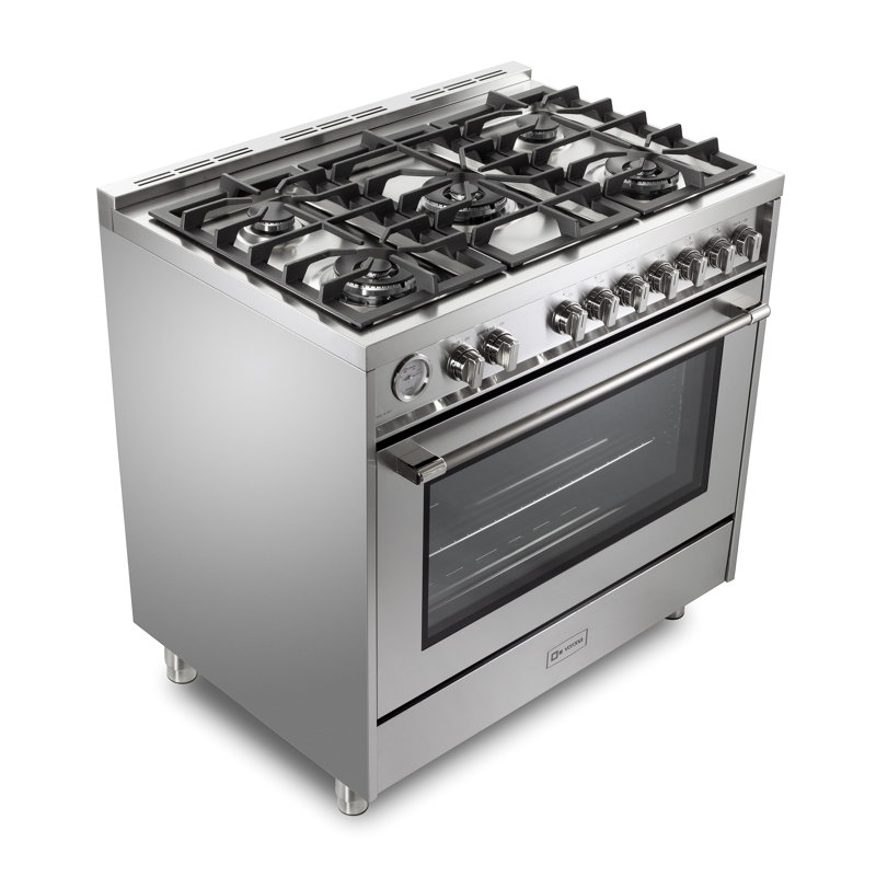 Verona Prima 36" 5 Burner Single Gas Range - Stainless