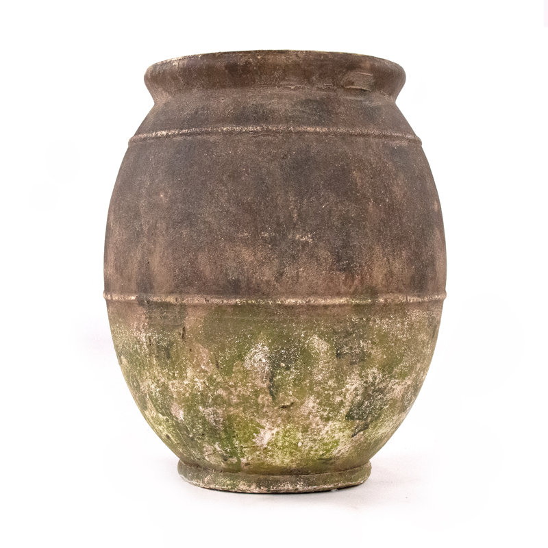 Stoneware Jar, 16"H x 13"W x 13"D
