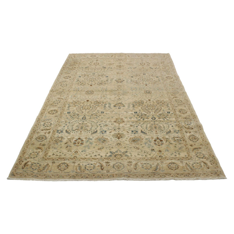 Tapis bleu et ivoire 5 x 8