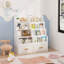 Bibliothèque pour enfants avec tiroirs de rangement et présentoir Hysham