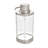 iDesign Hand Soap Dispenser - Refillable Liquid Soap Dispenser, Clear/Brushed Nickel