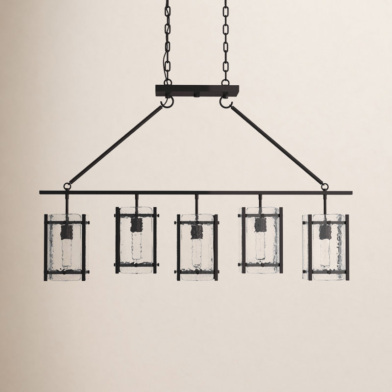 Dotan 5 - Light Kitchen Island Linear Pendant
