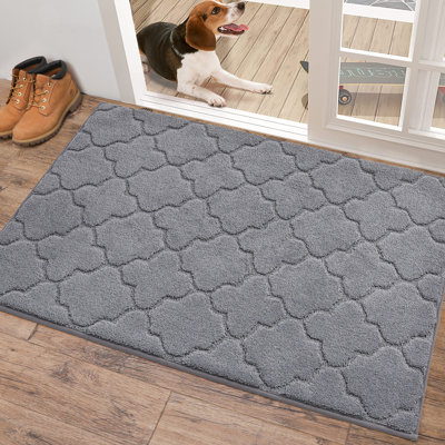 Non-Slip Geometric Doormat