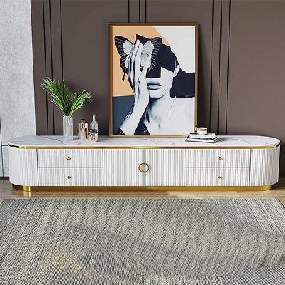 Italian minimalist storage TV cabinet