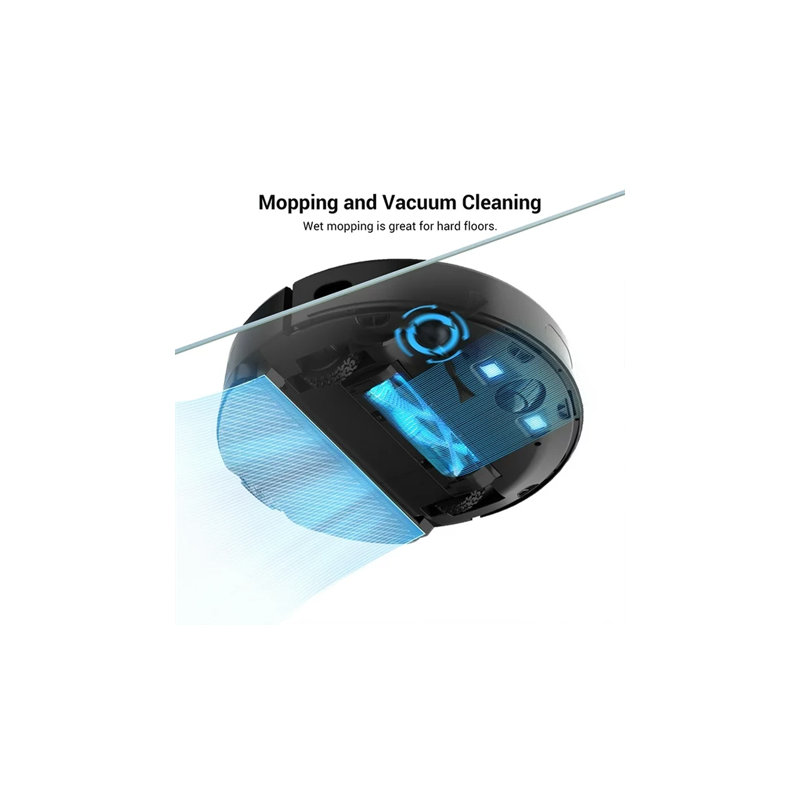 Aspirateur et serpillière Viomi Smart Robot Aspirateur V3 Max pour plusieurs étages, noir