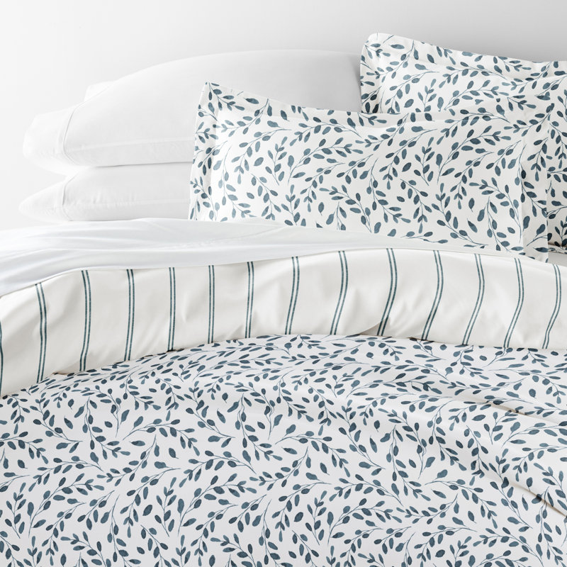 Becky Cameron Patterned Ultra Soft 3 Piece Duvet Cover Set - Serenity