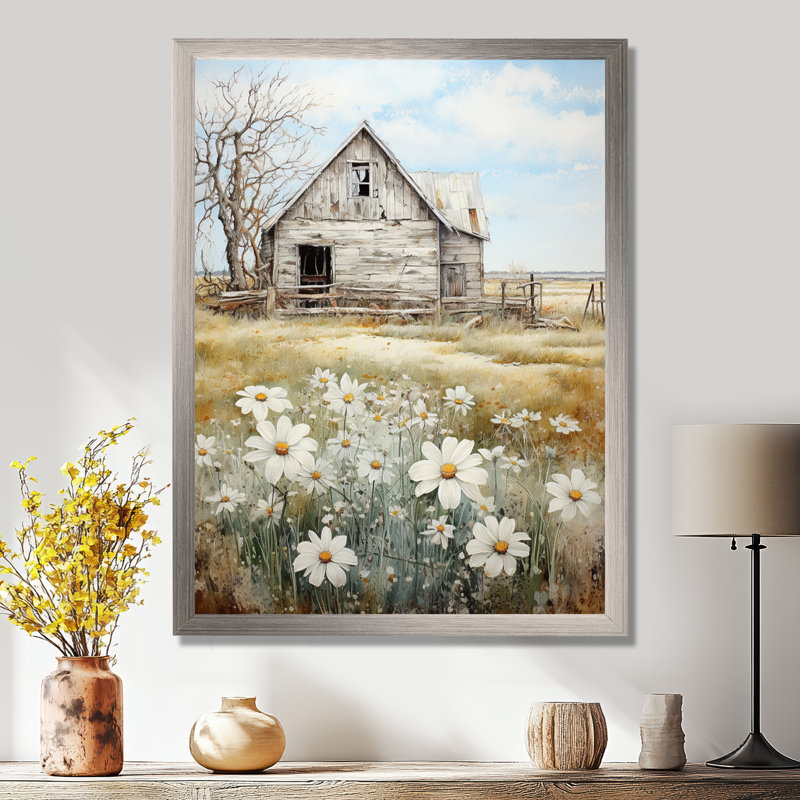 «Kobielus Farmhouse Quiet Retreat II», reproduction d'art sur toile, H 20 po x l 12 po x P 1 po, Argent