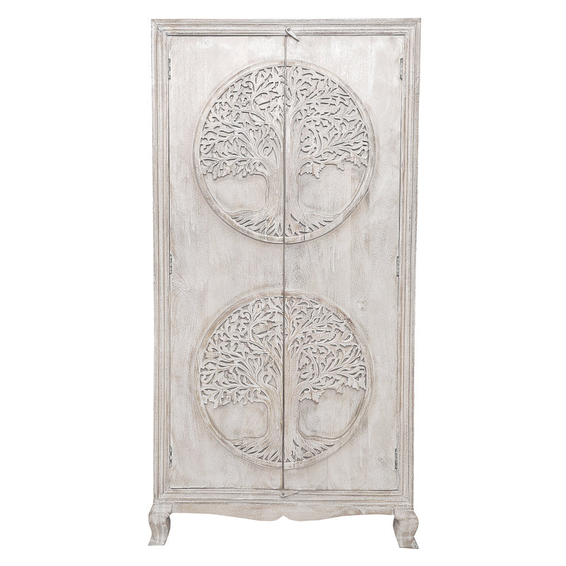 Armoire blanche antique
