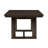 Dark Oak Trestle Dining Table with Leaf