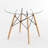 Eiffel Glass Round Dining Table-901749484