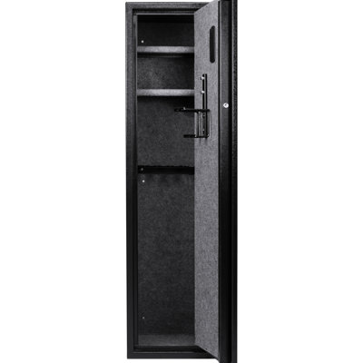 4.33 Cu Ft Safe With Dual Security, Biometric And Keypad Access Steel For Rifles, Entry Feature