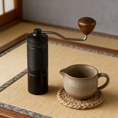 Moulin à café manuel Z30 avec bavure en acier inoxydable 7 étoiles - Conception réglable externe pour espresso, presse française, verseur et moka