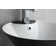 34.62" Tall Ceramic Circular Pedestal Bathroom Sink with Overflow