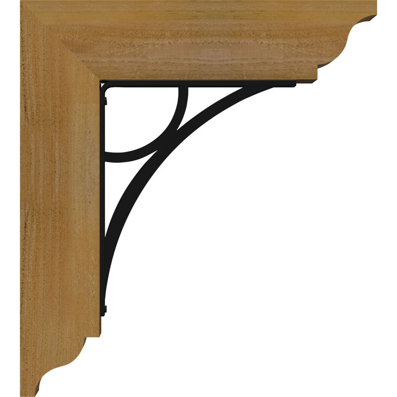 Triple support de fer Galveston, 20"H x 18"D, Cèdre rouge de l'Ouest l 4 po x T 4 po (sciage br