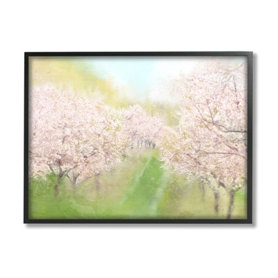 " Spring Cherry Blossom Orchard Grove Pink Petals " by Kim Allen Painting Print