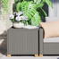 Wicker Side Table With Storage