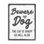 «Beware of Dog and Shady Cat Funny Pet Word Design» par Daphne Polselli, reproduction d'art graphique
