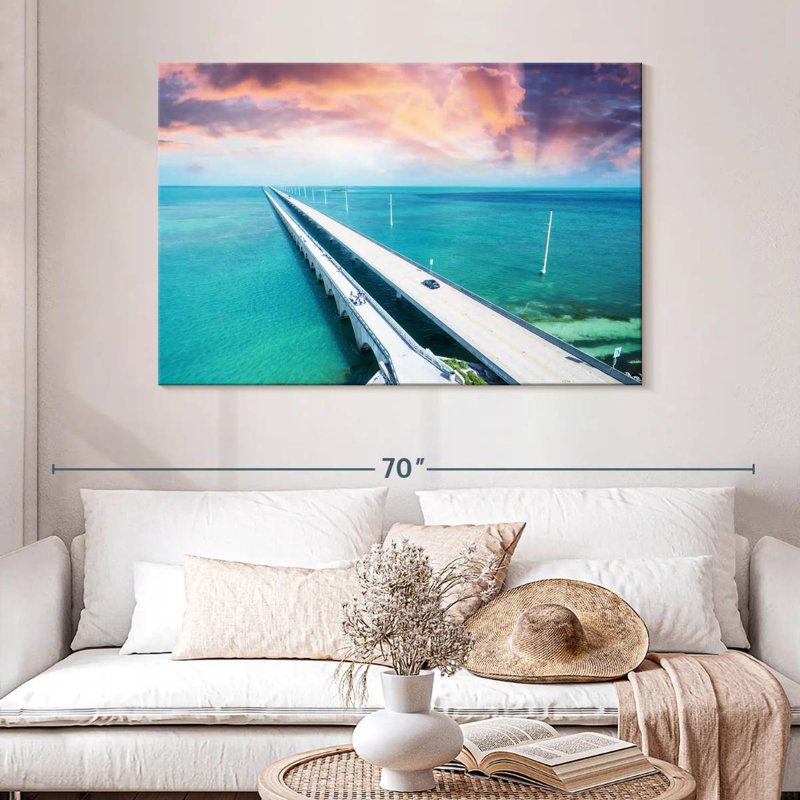 Lilie Scenic Seven Mile Bridge, Floride, H 32 po x l 48 po