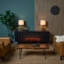 Morris 72" Mid-Century TV Stand with Electric Fireplace by Real Flame-331742503-309327806
