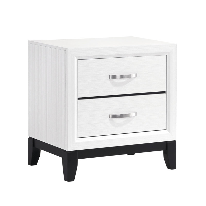 Table de chevet moderne moderne en blanc