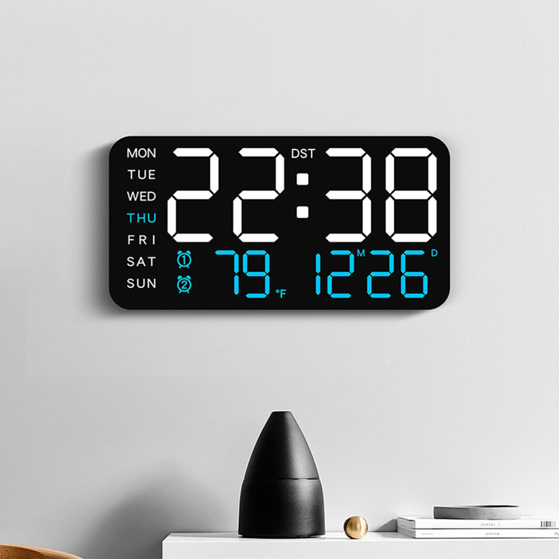 Horloge numérique Horloge électronique Horloge numérique multifonctionnelle, D