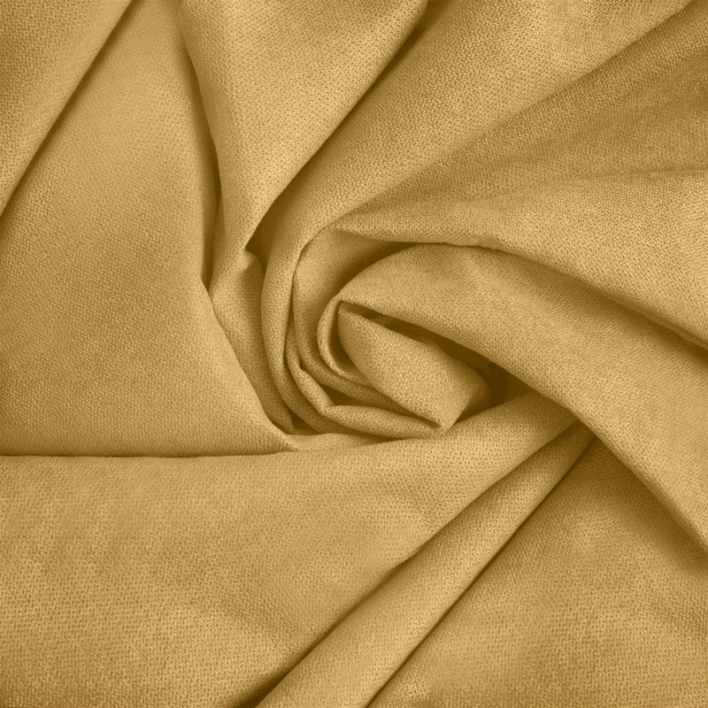 Velvet Feel Chenille Scatter Cushion Cover, Ochre, 45 cm x 45 cm