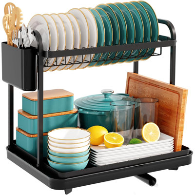2-tier Stainless Steel Dish Drying Rack