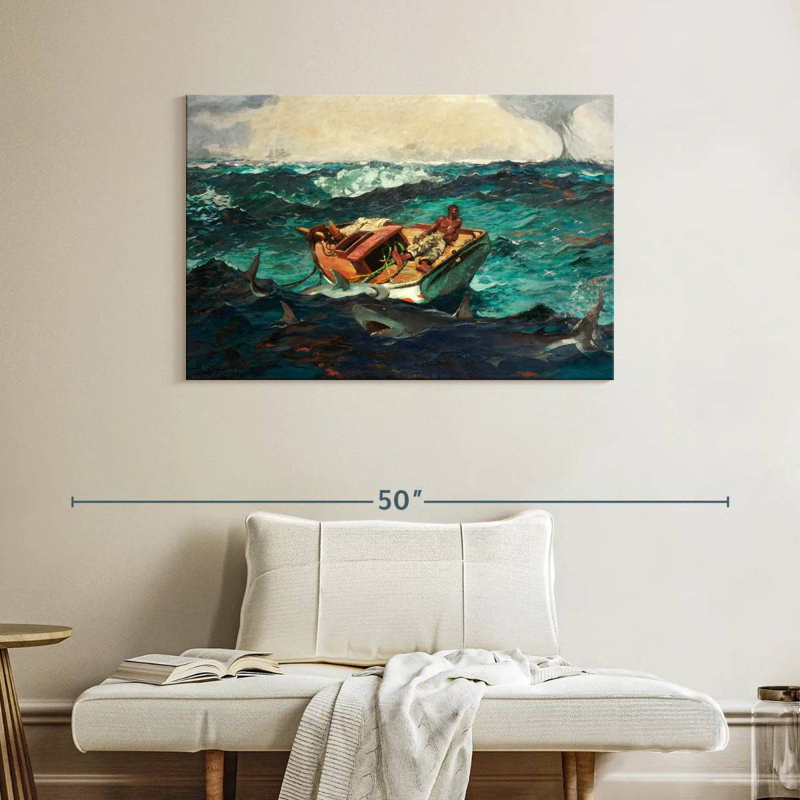 Leisha, le Gulf Stream 1899, H 26 po x l 39 po