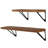 2 Piece Solid Wood Bracket Shelf