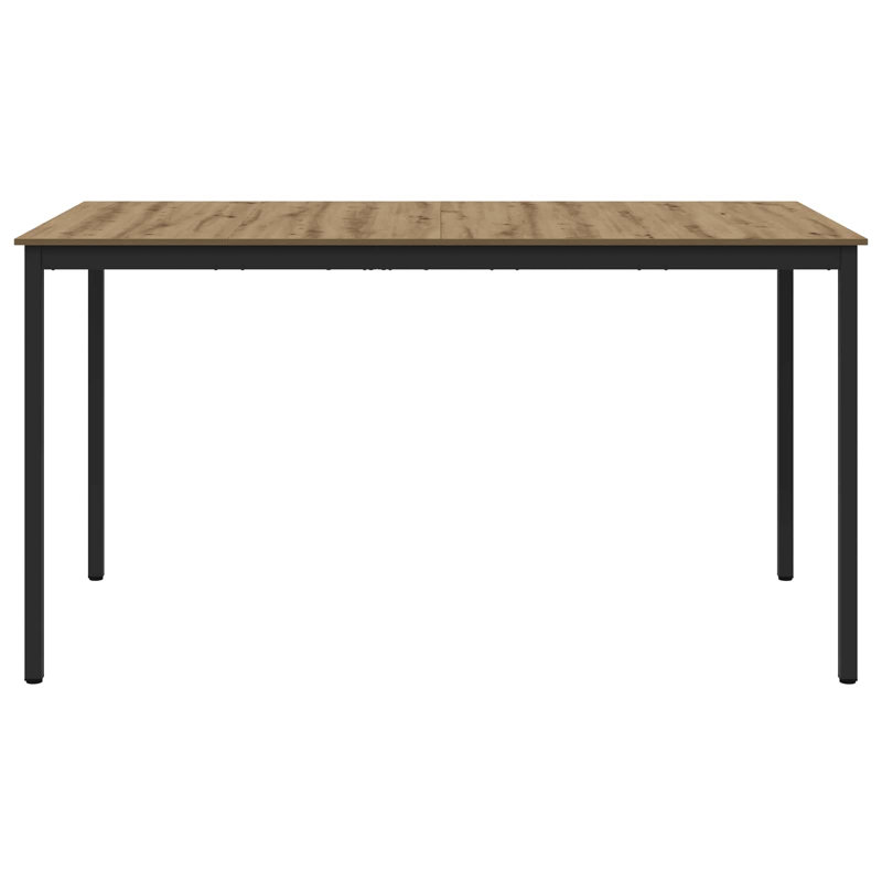 Standing Bar Table Engineered Wood, Light Brown, 105cmH x 200cmL x 100cmW