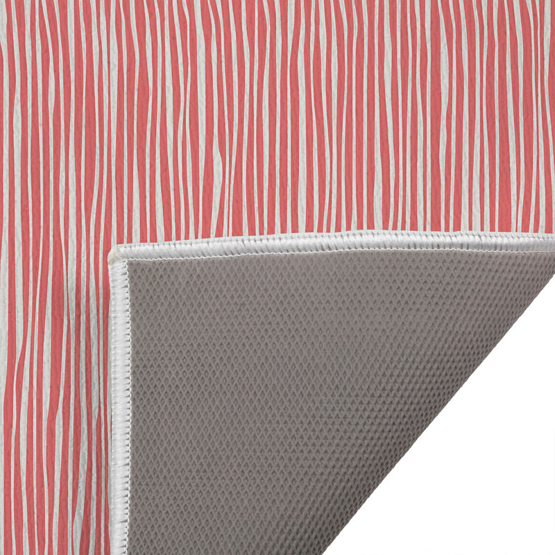 Tapis de toilette rectangulaire épais et mince, absorbant et antidérapant, 34" W x 21" L, Dusty Rose