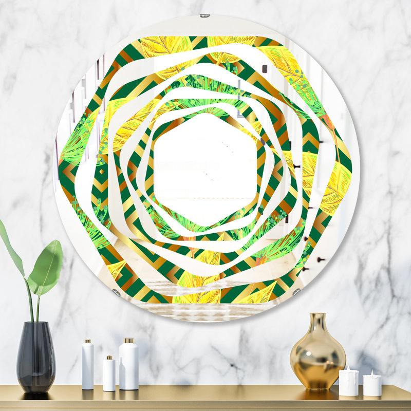 Miroir mural Whirl, H 23,6 po x l 23,6 po