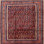 Tapis oriental orange / mauve / rouge Markward