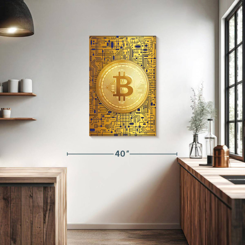 Logo Kerner Bitcoin, H 36 po x l 24 po