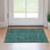 Premium Machine Washable Adamski Teal Rug
