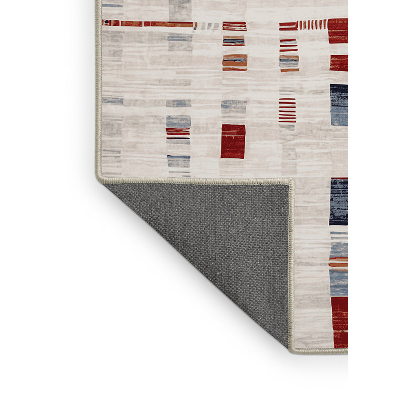 Tapis beige soyeux et moelleux, Rectangle 7 pi x 10 pi